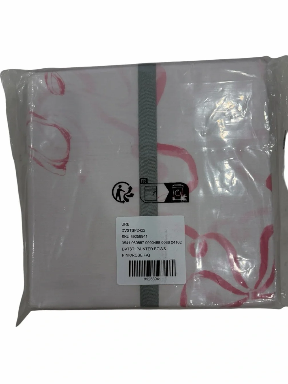 Urban Outfitters New Painted Bows Duvet Cover Set FULL/QUEEN